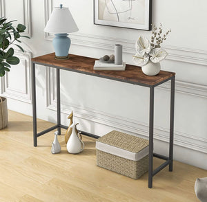 Thin Console Sofa Tables for entryway,Wood Sofa Couch Table,Long Side Table Hallway
