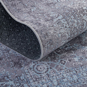 Large Distressed Persian Area Rug Runner Doormat Set Anti Slip Mat Floral Retro
